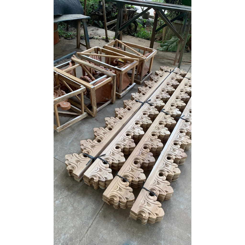 LISPLANG KAYU UKIRAN ORNAMEN JOGLO