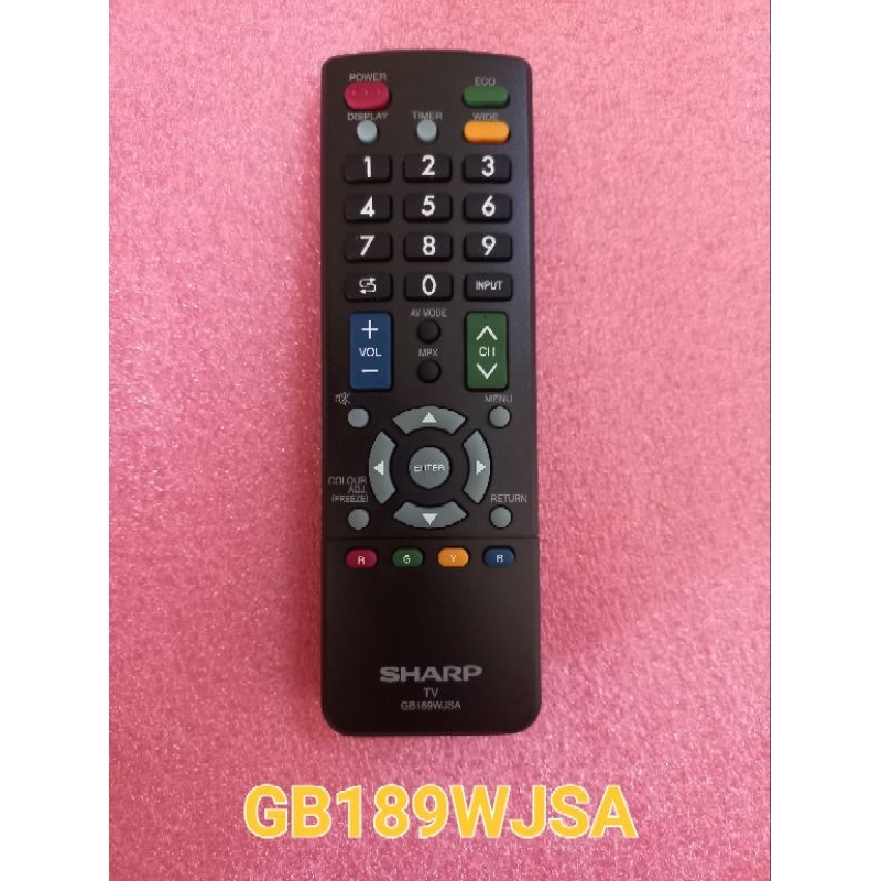 REMOT TV LED SHARP ORIGINAL - REMOT TV SHARP ORIGINAL - GB189WJSA