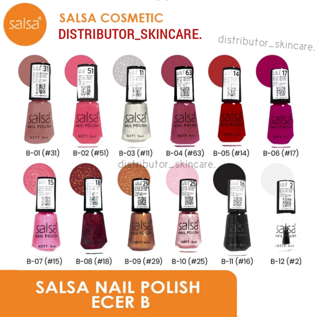 Salsa Kutek Peel Polish Florist Coffee Art Salon Candy Bakery - Nail Polish Peel Off Salsa Original 