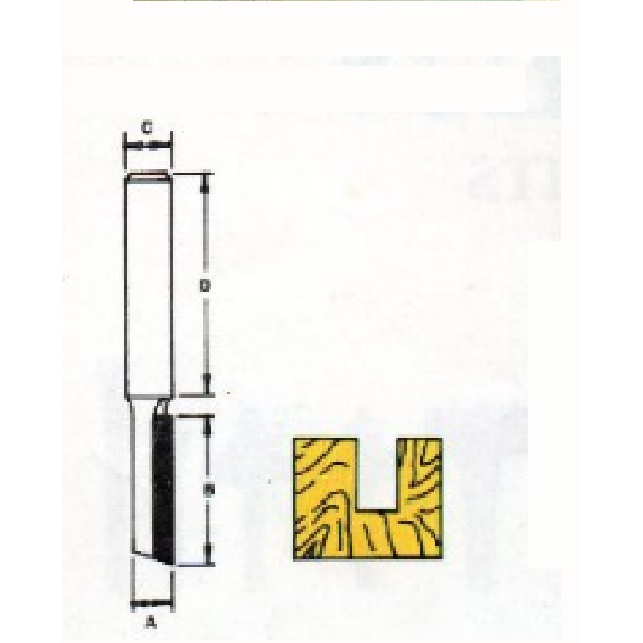 MATA PROFIL KAYU LURUS STRAIGHT 2 MATA PISAU / MATA PROFIL TRIMMER ROUTER 103 / RUTER 8MM,10MM,11MM,
