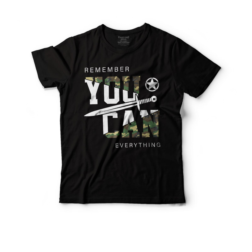 Baju Kaos Twoon Army DTF Atasan Pria Wanita Outdor
