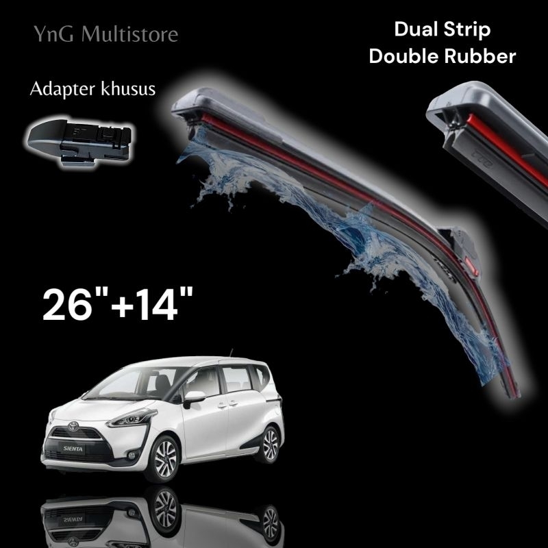 Wiper Toyota Sienta 2016-up Dual Strip