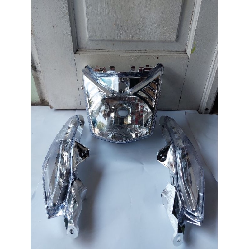 Reflektor Lampu Depan Plus Sein Depan Beat Fi 2013 2014 2015 2016 CROOM