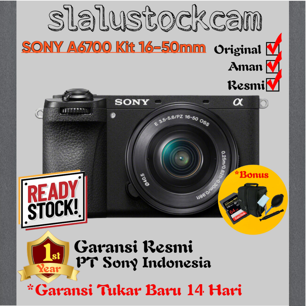 SONY A6700 Kit 16-50mm Mirrorless Camera - Sony A6700 Kit