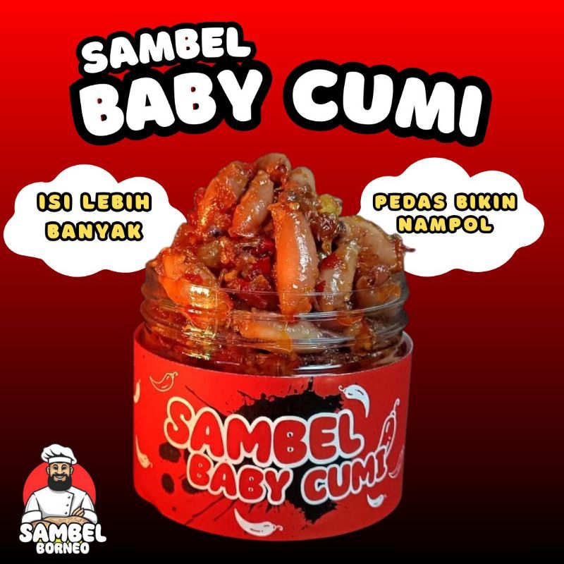 

Sambel Borneo - Sambel Baby Cumi 300gr