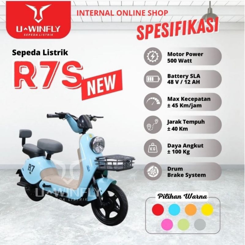 SEPEDA LISTRIK UWINFLY R7S