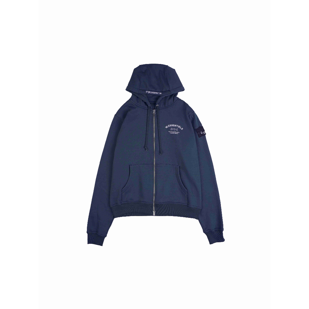 W.Essentiels Jaket Atelier De Brice Oversize Zip Hoodie Midnight Blue