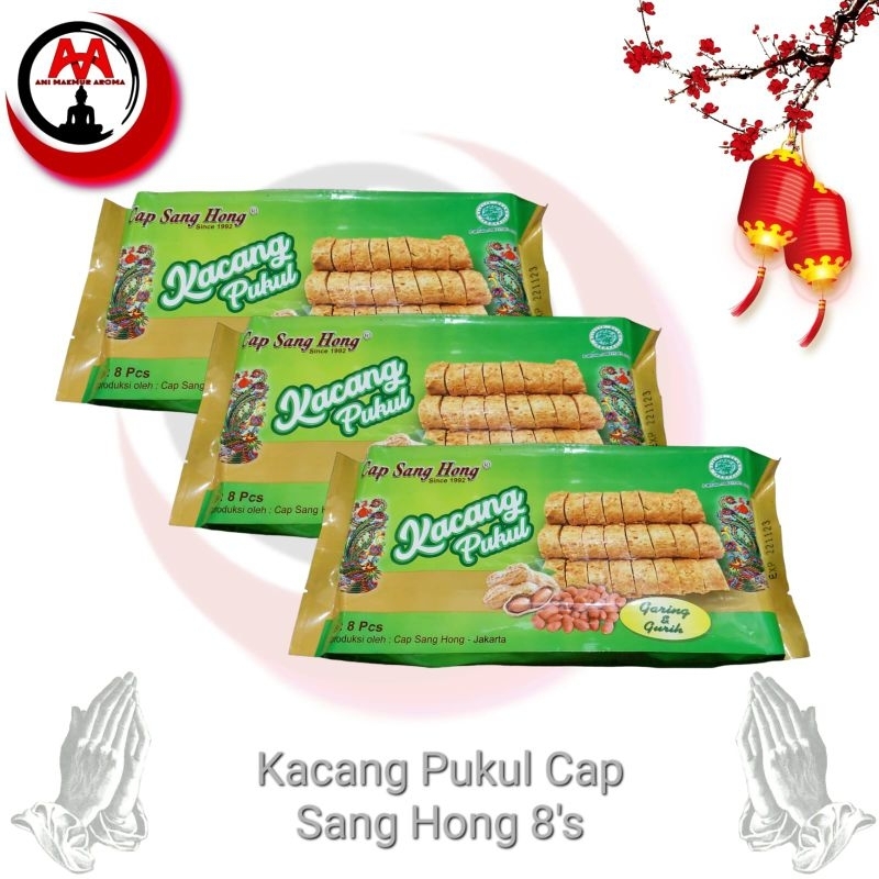 

Kue Kacang Pukul Teng Teng Cap Sang Hong Vegetarian Isi 8's