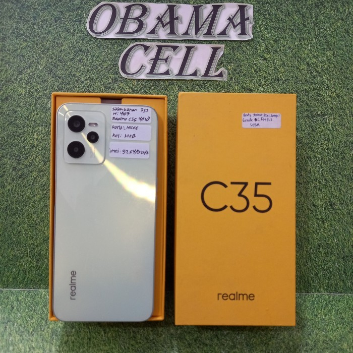 REALME C35 4/64GB FULLSET SECOND