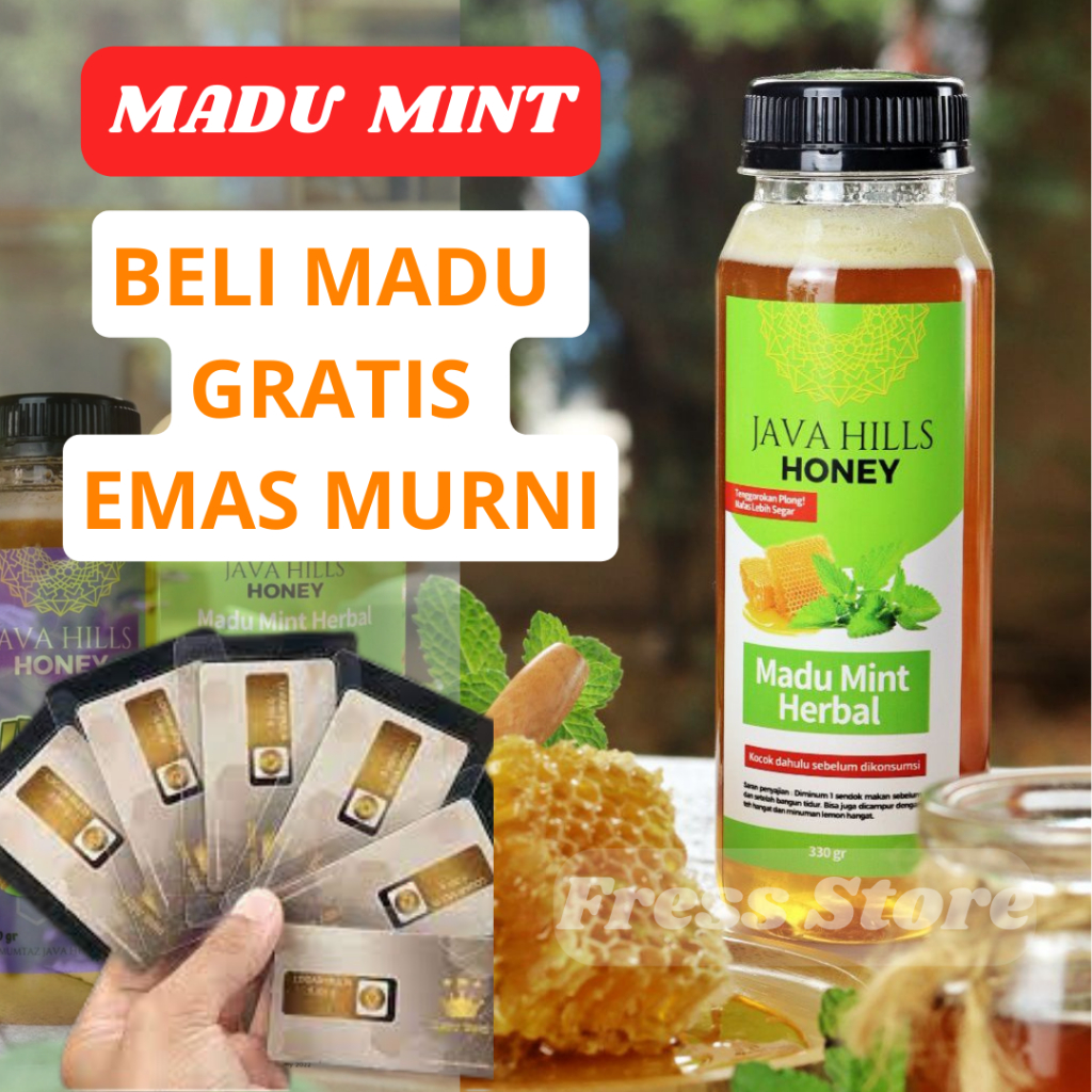 

Madu mint herbal asli 100% madu penurun panas batuk pilek demam masuk angin obat herbal alami