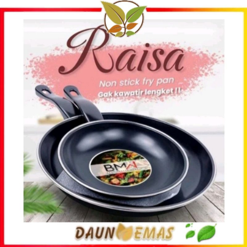 Fry Pan Set Hitam - Fry Pan Set 2 in 1 - Teflon Wajan Anti Lengket Isi 2pcs