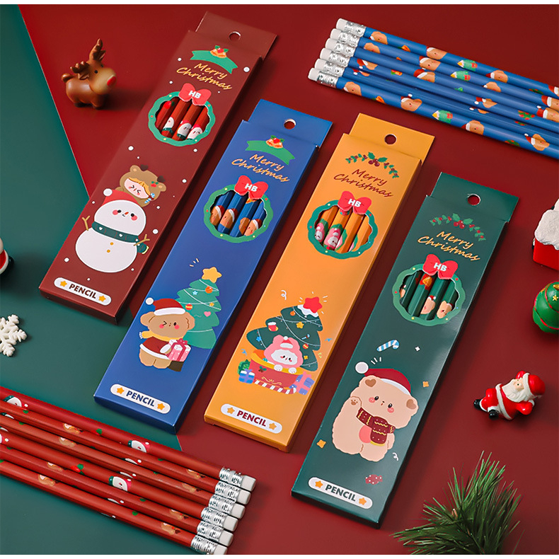 

Cocok Untuk KADO NATAL | Set Pensil Raut Edisi Natal / Serut Motif Natal (1kotak isi 6pensil)