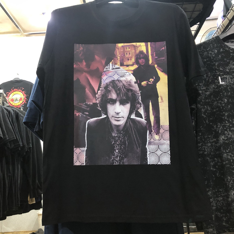 Kaos Syd Barrett Tshirt Unisex Casual Bahan 100% Cotton Black T-SHIRT