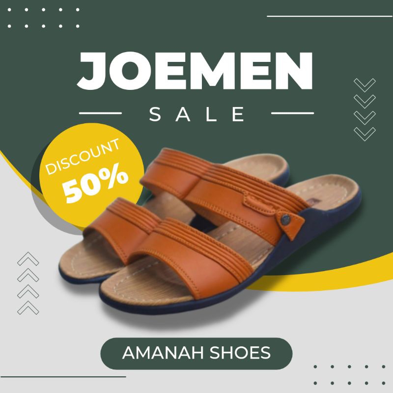 Joemen Sandal Pria Kulit Joemen S 010 Original Pria Sandal Jepit Import