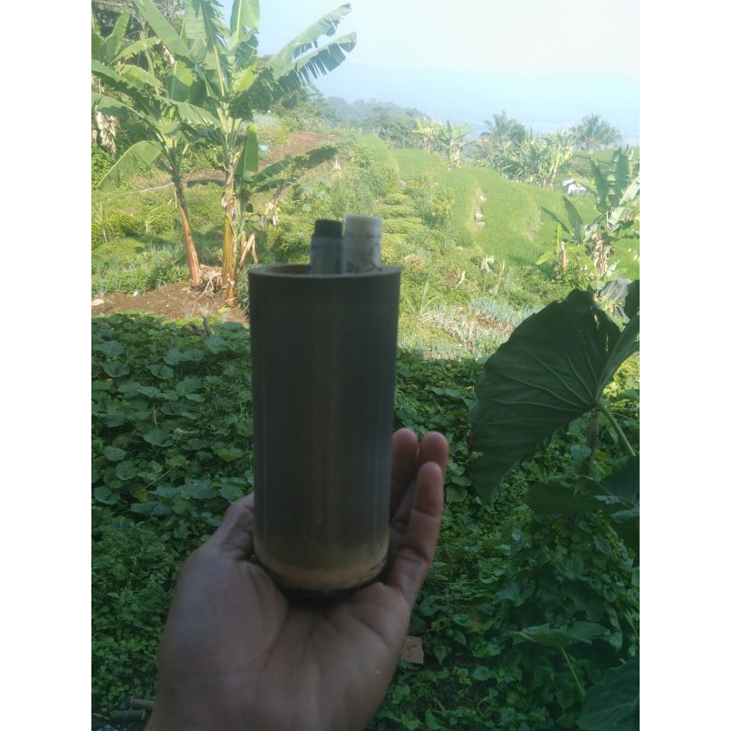 

Tempat pensil bambu hitam natural