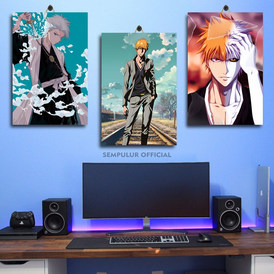 Poster Ruangan Karakter Bleach Orihime Inoue 20X30 | Sempulur Official| Hiasan Kamar Bleach Kenpachi