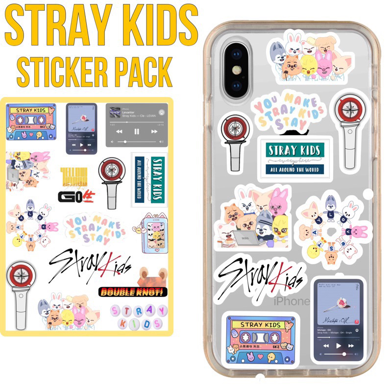 

STIKER Stray Kids ( Sudah cutting ) Anti Air / Sticker kpop Stray kids