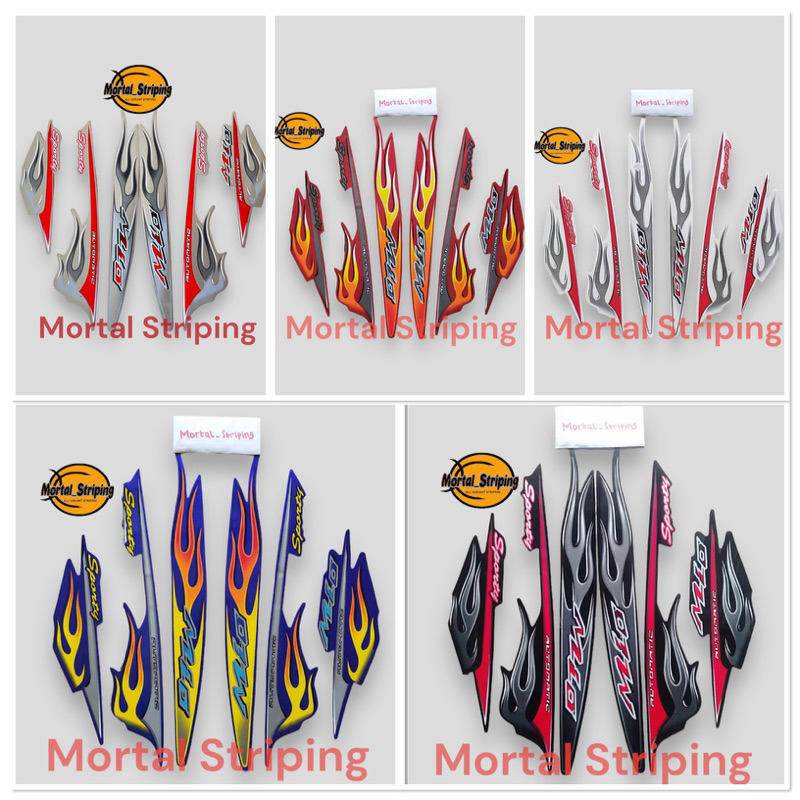 STIKER STRIPING LIS BODY MIO SPORTY 2006 2007 MIO API