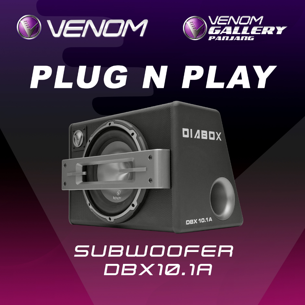 Subwoofer Bagasi Mobil DIABLO DBX 10.1A - Built In Power Amplifier