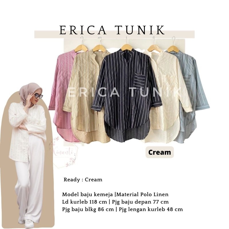 Atasan Tunik/Erica tunik/Kenzo top/Kinan top/Melihat shirt/kemeja combi/Syifa tunik