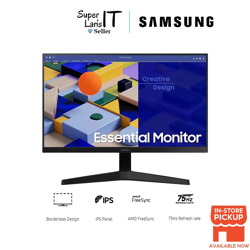 Samsung S27C310EAE Monitor Gaming 27" Flat IPS 75Hz