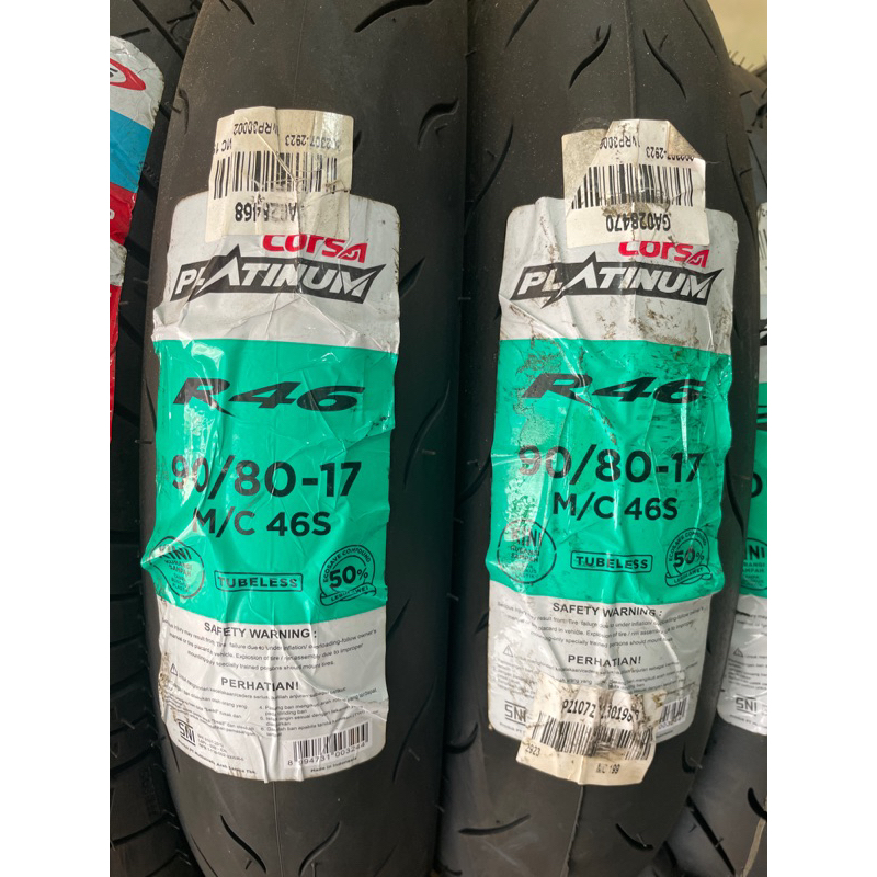 Ban Luar Corsa Platinum R46 90/80-17 Tubeless