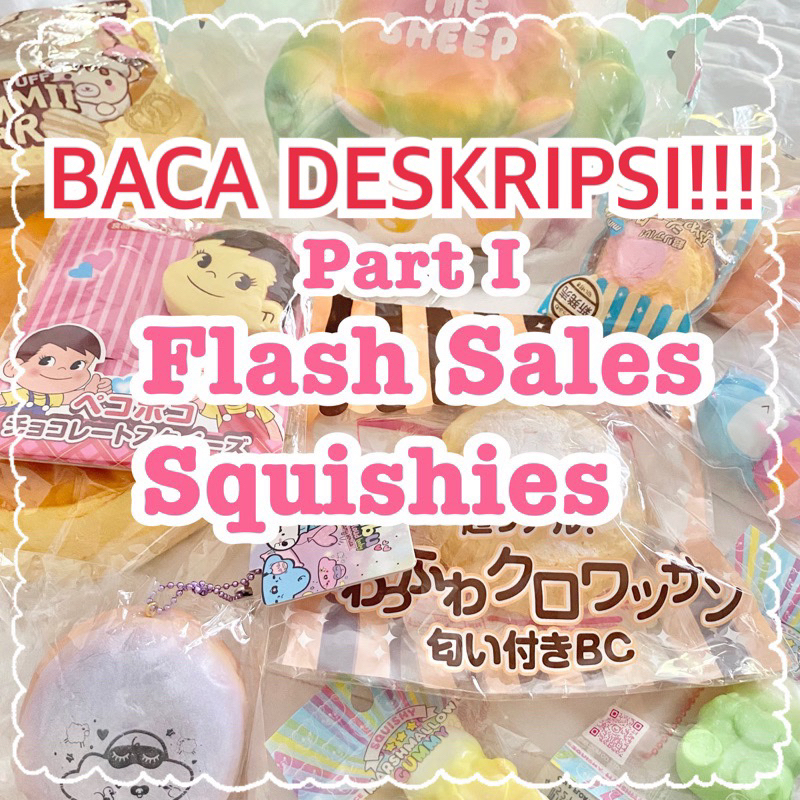 [BACA DESKRIPSI] FLASH SALE Squishy Murah Licensed ibloom bubu cloud bun bread sirotan poli hamster 