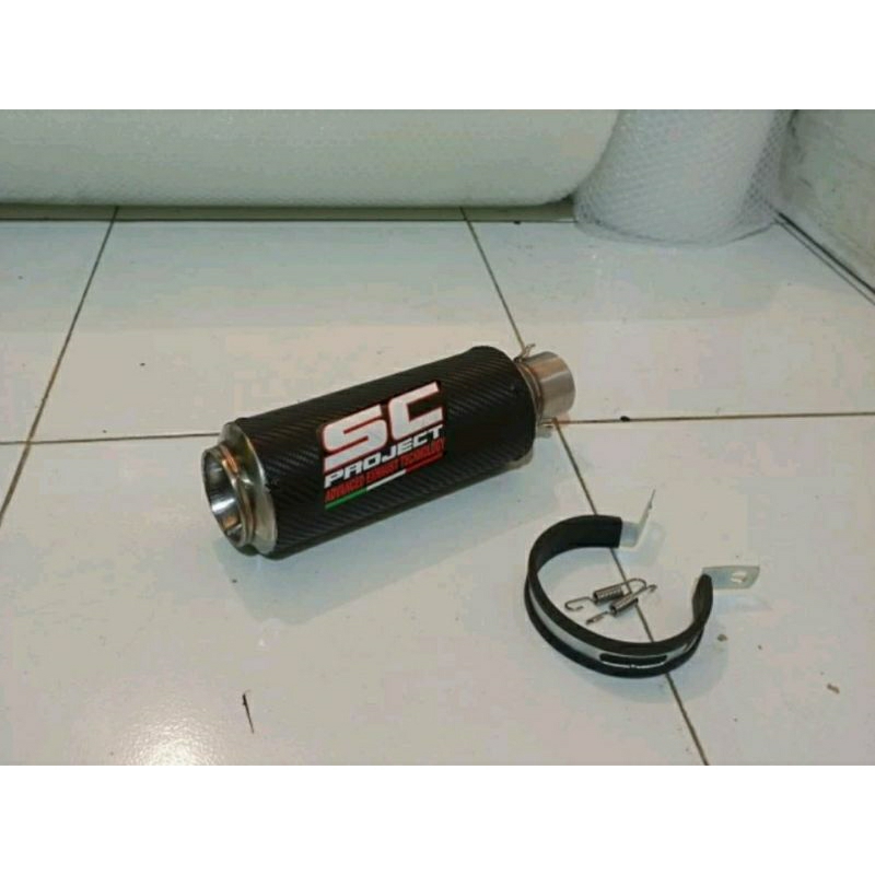 KNALPOT SC PROJECT CARBON SILINCER SLENCER ONLY  CBR GSX VIXION SONIC FU R15 V2 V3