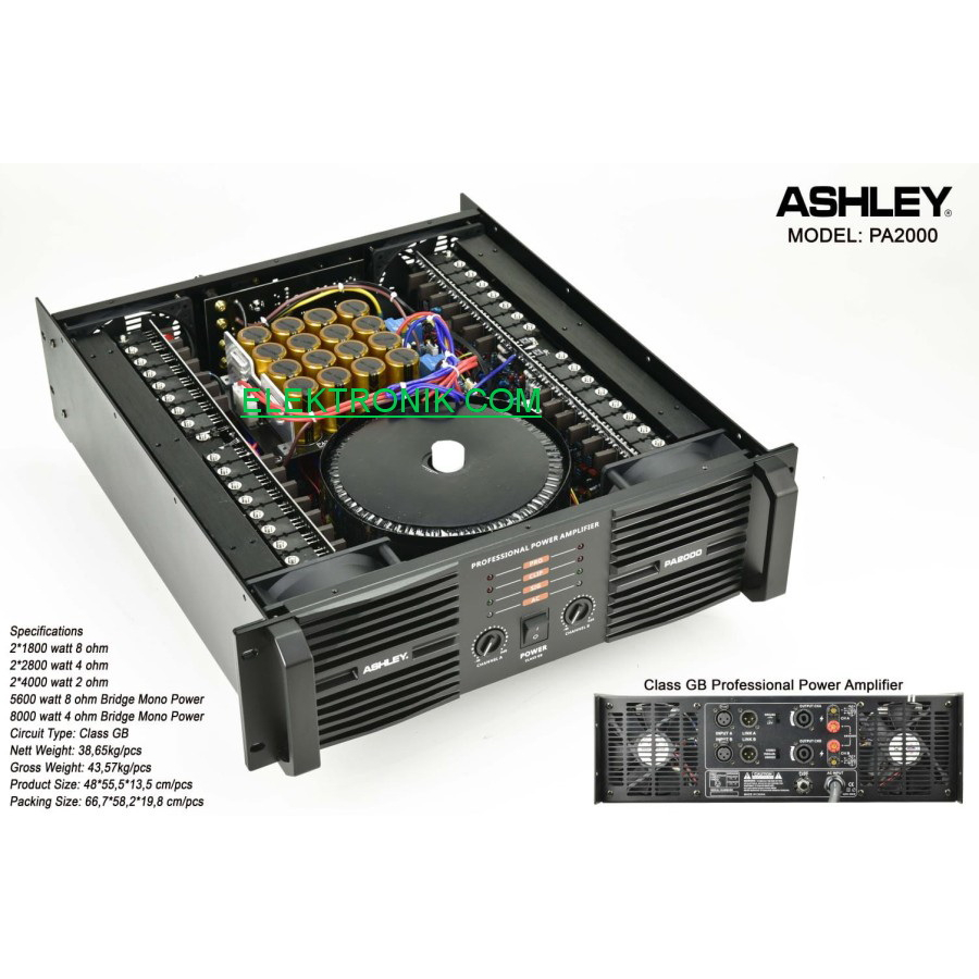 power ashley pa2000 / ashley pa 2000 / ashleypa2000 original