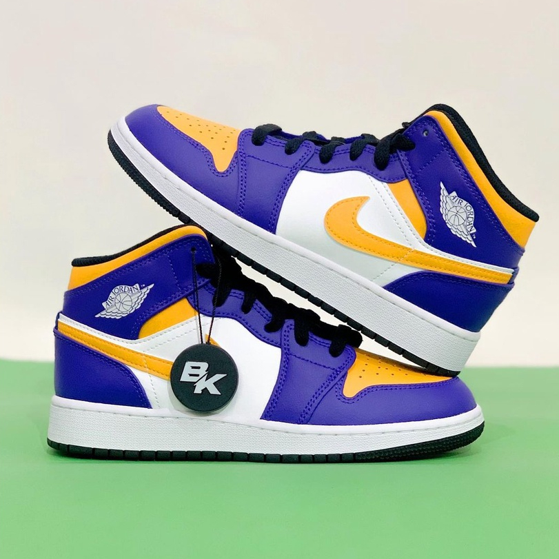 AIR JORDAN 1 MID LAKERS GS