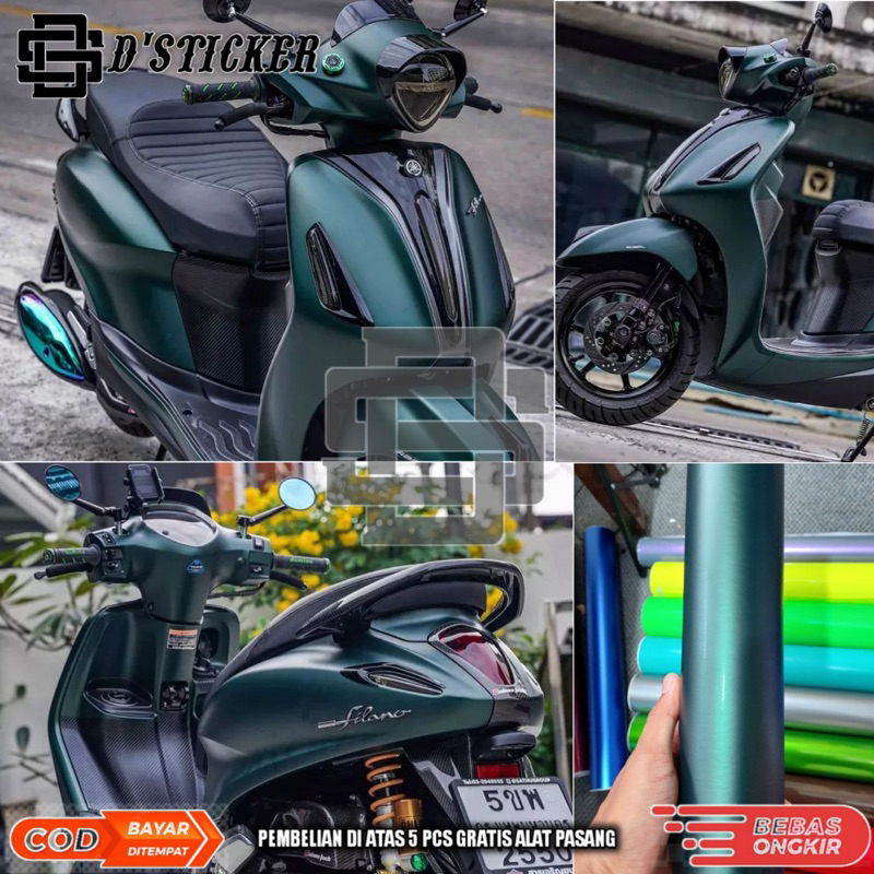 skotlet dark green mettalic doff kualitas premium untuk body motor dan mobil