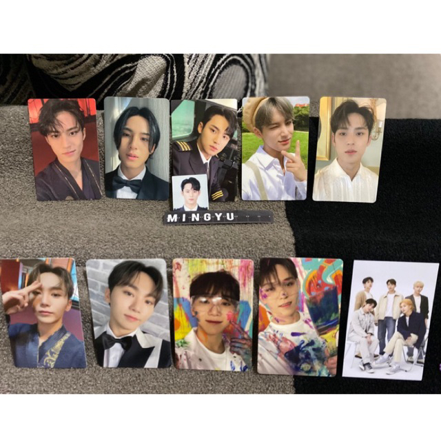 Official photocard mingyu pilot mingyu soco mingyu baret mingyujum seungkwan vernon pilot