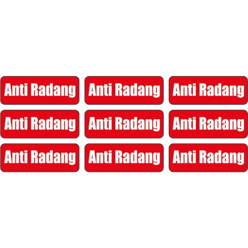 

stiker label anti radang
