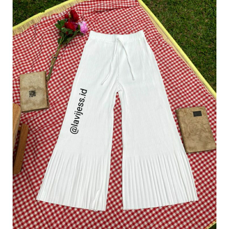 CELANA Kulot Plisket Rumbai Bawah / Kulot Hijab / Plisket Premium / Kulot Plisket DUYUNG / Plisket L