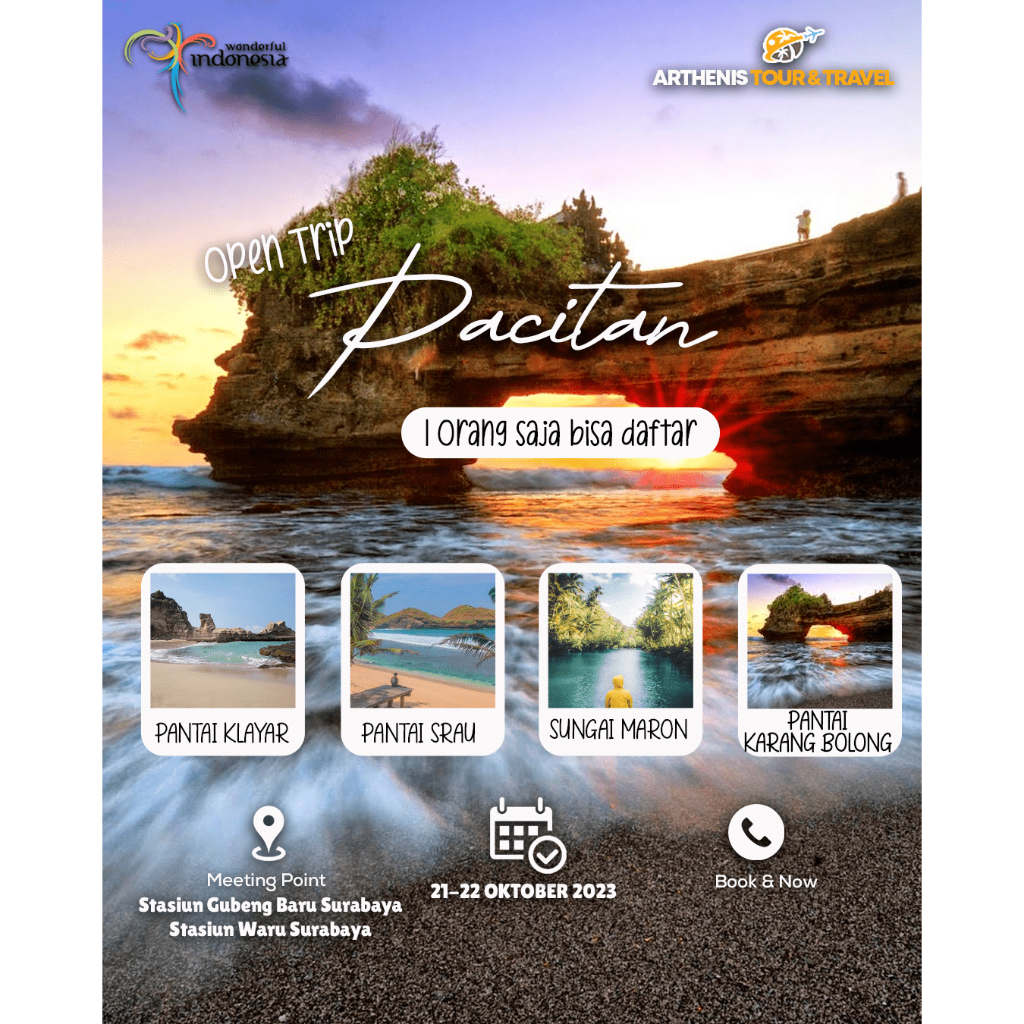 OPEN TRIP EXPLORE PACITAN START SURABAYA 21-22 OKTOBER 2023