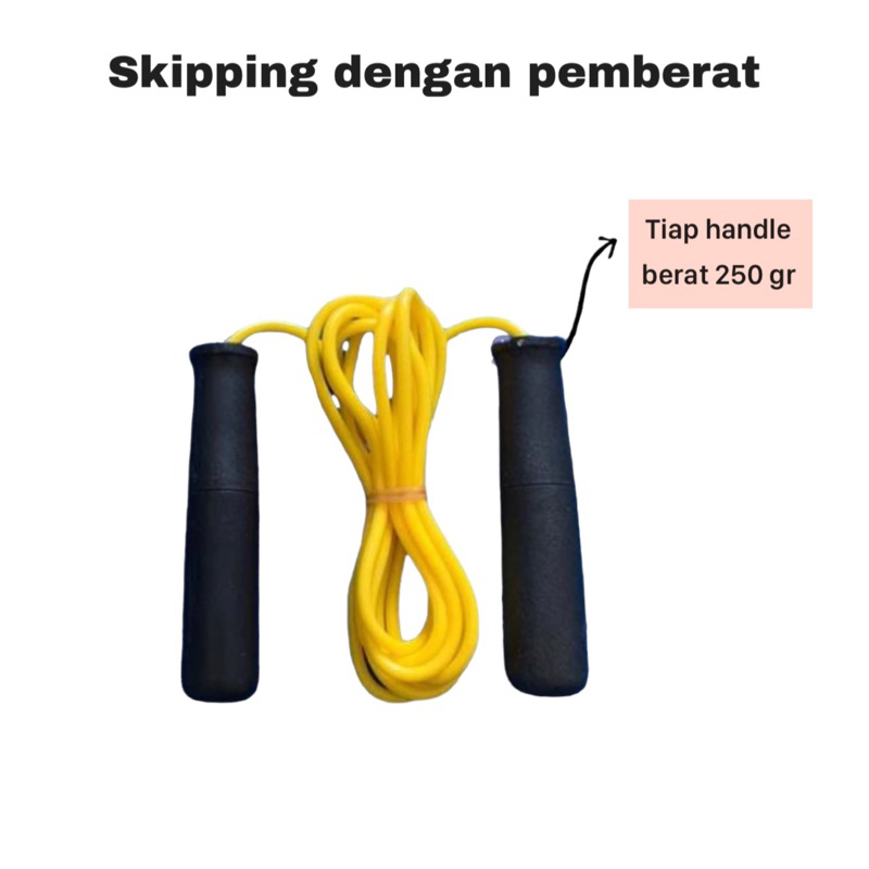 jumprope  sprintel skipping dengan pemberat