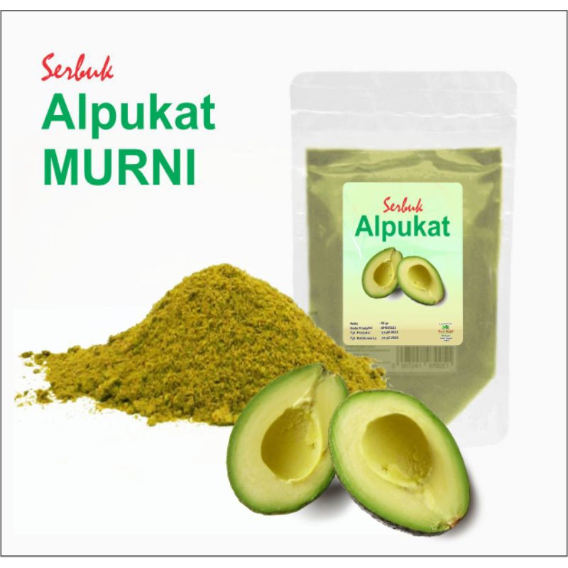 

tepung alpukat/tepung buah alpukat. 100 gram