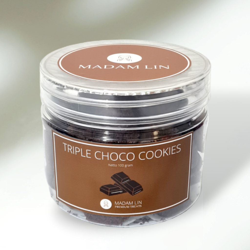 

Triple Choco Cookies Premium - Madam Lin - 100gr