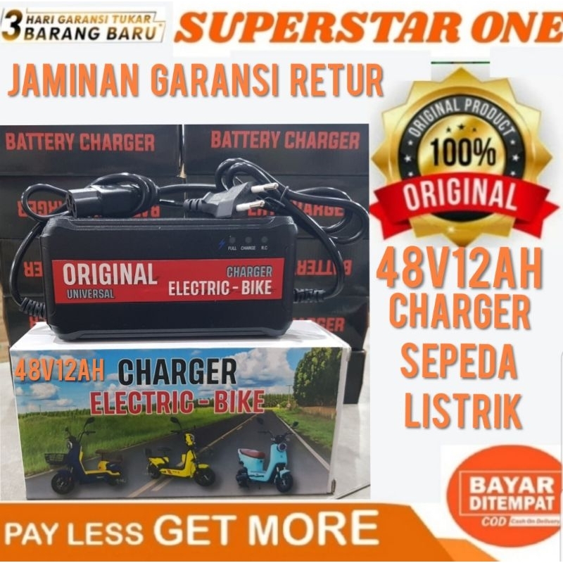 charger sepeda listrik universal 48v-12ah charger sepeda listrik universal/u'winfly/exotic/dll
