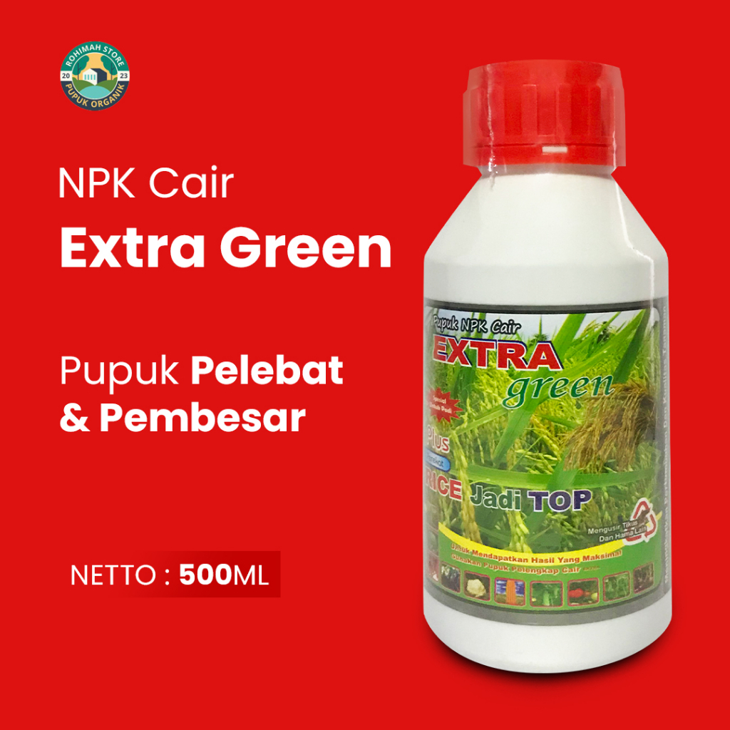 PUPUK CAIR ORGANIK RICE TOP 500ML PUPUK KHUSUS MELEBATKAN TANAMAN PADI - PENAMBAH BOBOT PADI JADI BE