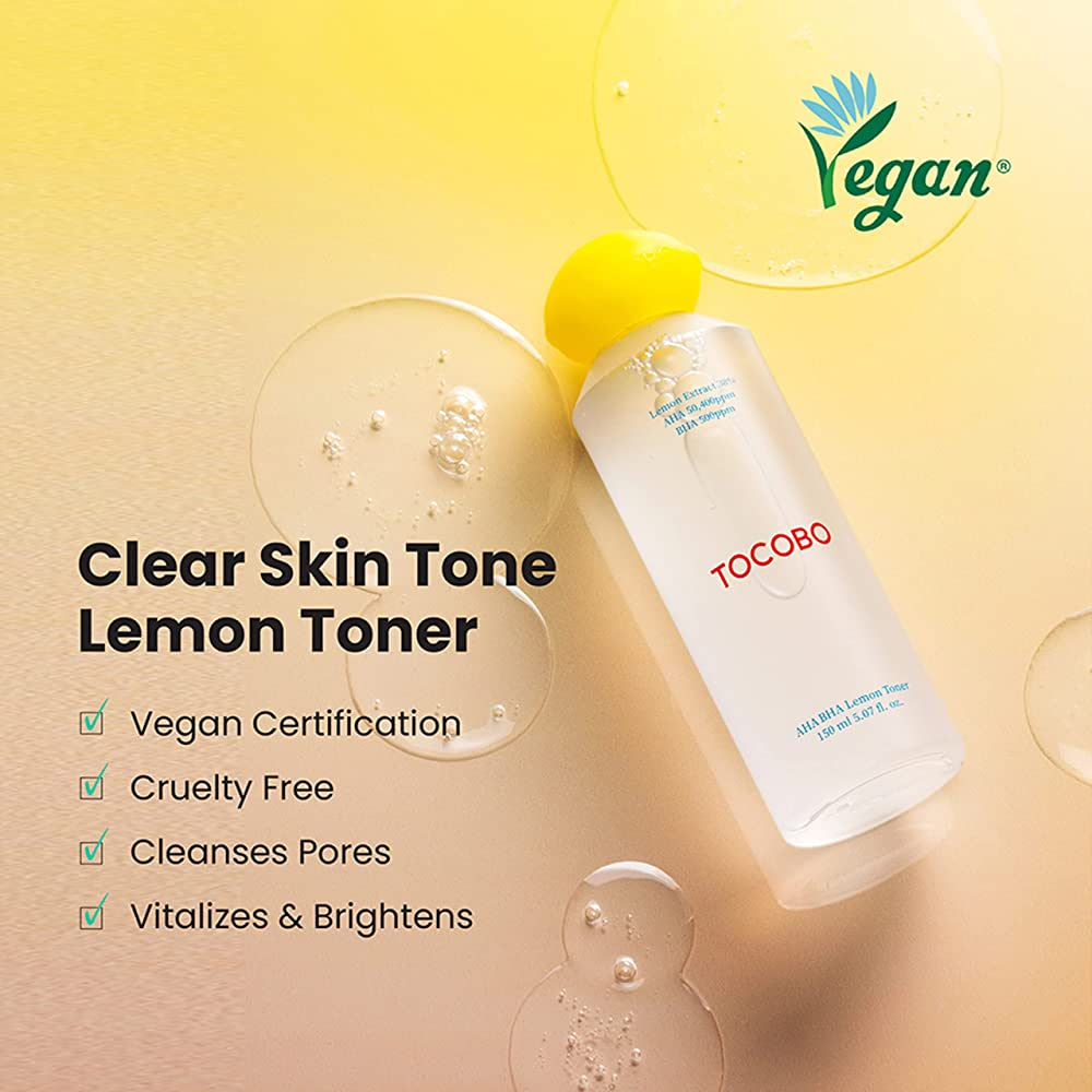 TOCOBO AHA BHA Lemon Toner 150ml (Exfoliating Toner)