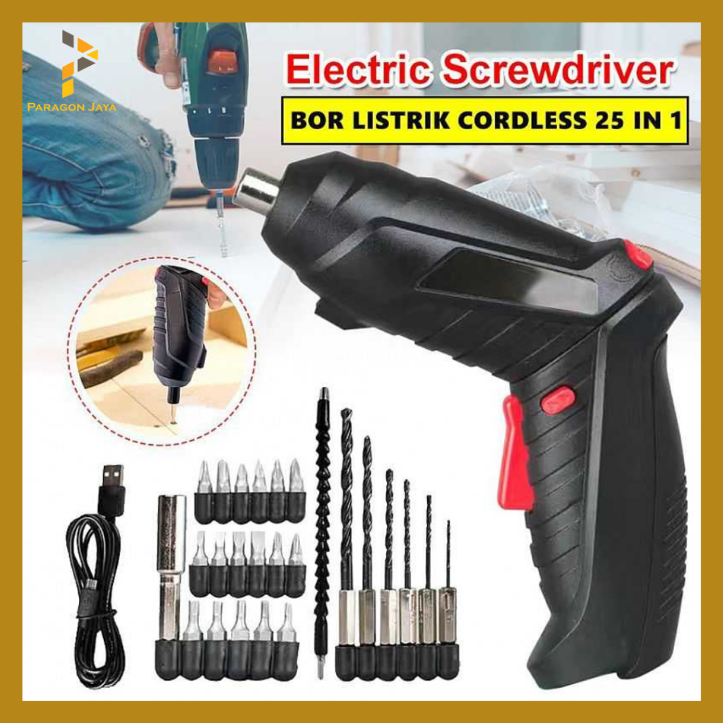 Mesin Listrik Bor Cordless Bor Listrik Obeng Portable