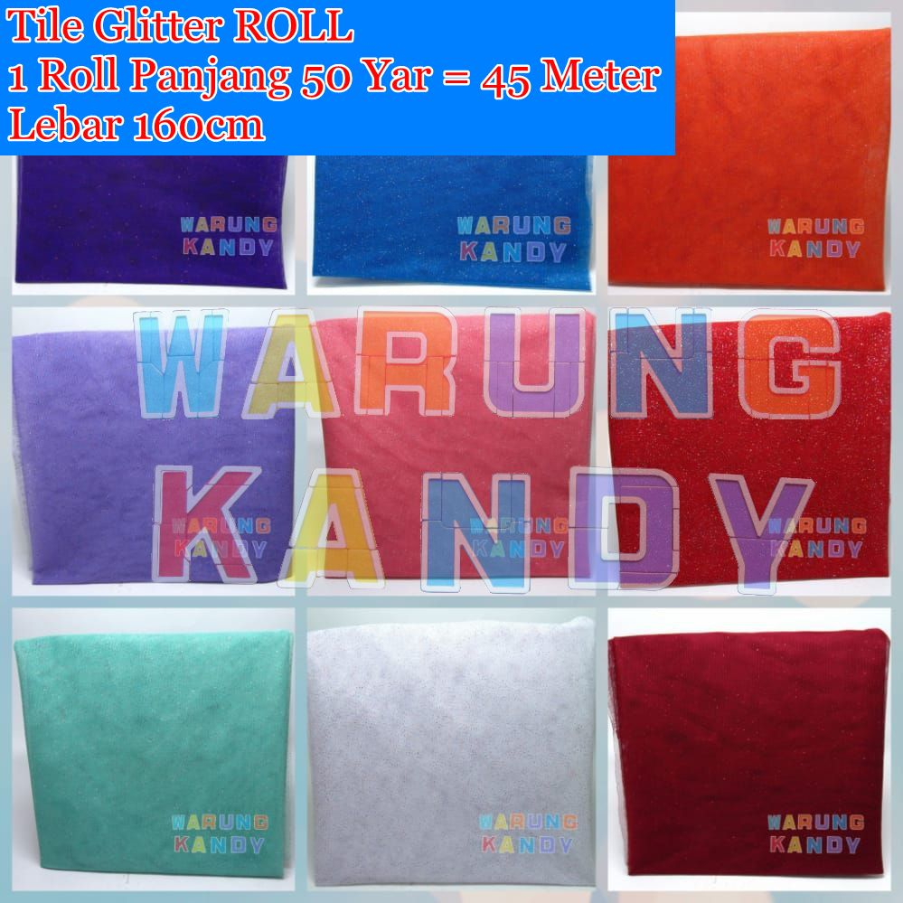 Kain Tile Glitter ROLL 50Yar 45Meter