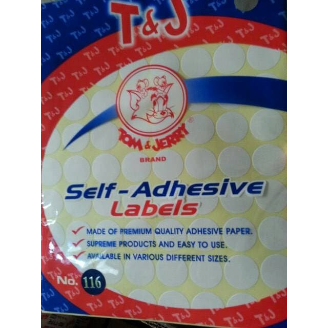 

Tom and jerry label 116 T&j labels no. 116 self-adhesive 1Pack saja