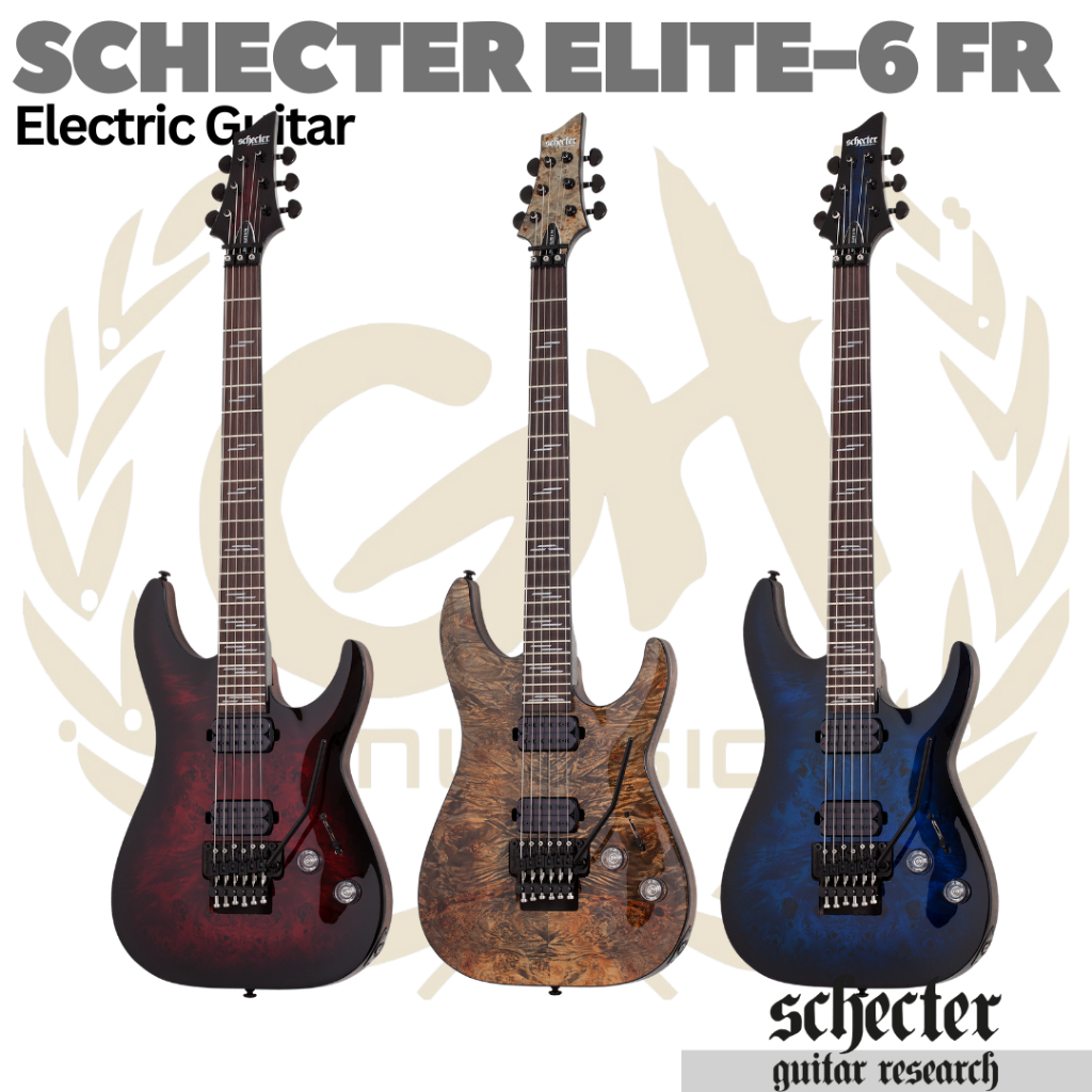 SCHECTER OMEN ELITE-6 FR Electric Guitar | Gitar Listrik Elektrik Tremolo Up Down
