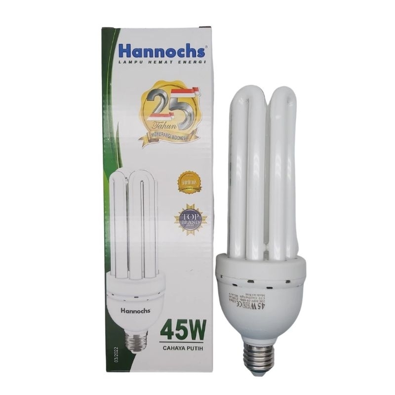 Hannochs 45watt / 4u / lampu 4 jari / Hannochs Kaca / Hannochs