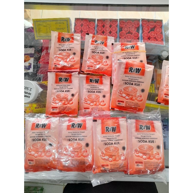 

Soda Kue Orange R&W kemasan 40gram per sachet