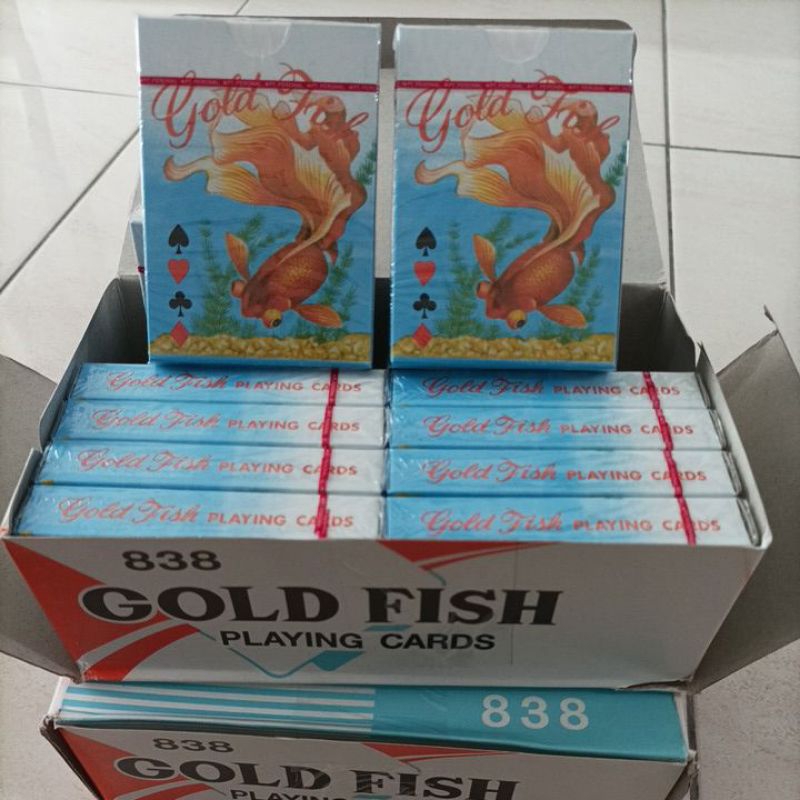 KARTU REMI GOLD FISH PLAYING CARDS KARTU POKER WLBEE