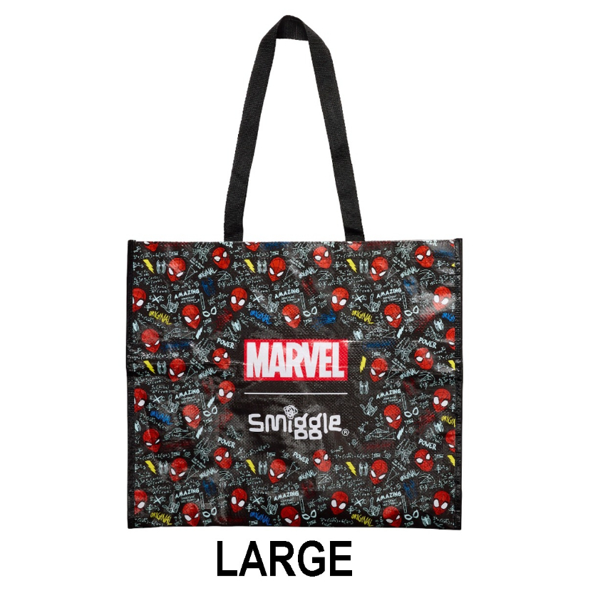 SMIGGLE SPIDERMAN REUSABLE BAG LARGE REUSE ME - TAS SMIGGLE