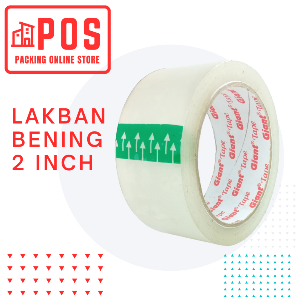 

Lakban Bening 2inch 100yard / Lakban Bening 45mm 100 yard Economis | Giant